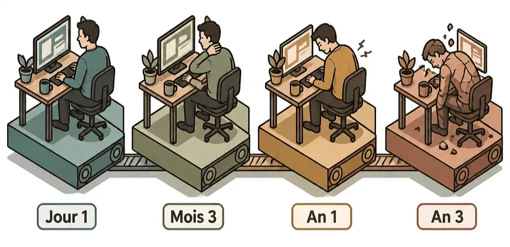 Productivité en baisse problème poste de travail