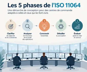 Les 5 phases de l'ISO 11064